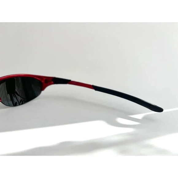Rare Oakley Half Jacket Iridium Red Frame 4-022 Orange Mirror Lens Sunglasses - Picture 5 of 10